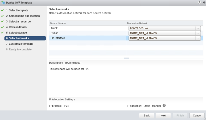 Select port groups