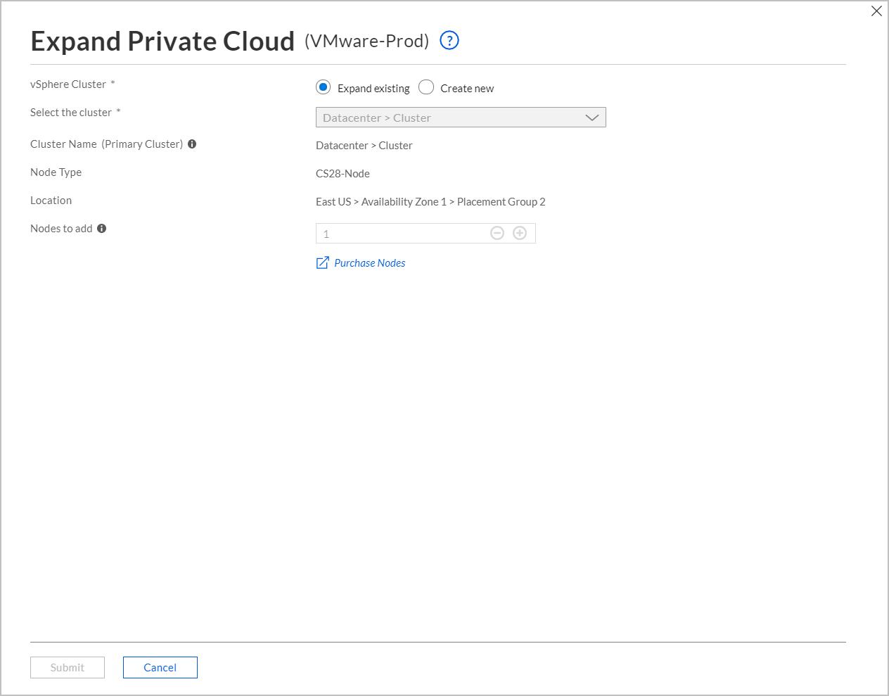 Expand private cloud - add nodes