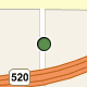 Image that shows a green circle as the pushpin icon style