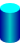 Icon of a small, gradient blue cylinder.