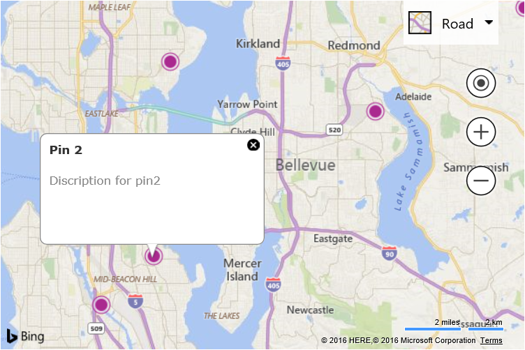 Multiple Pushpins and Infoboxes - Bing Maps | Microsoft Learn