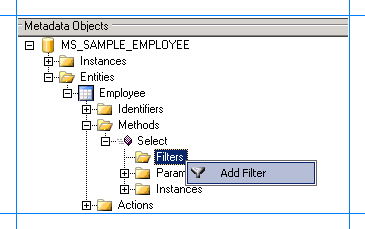 Add a filter to the SELECT method
