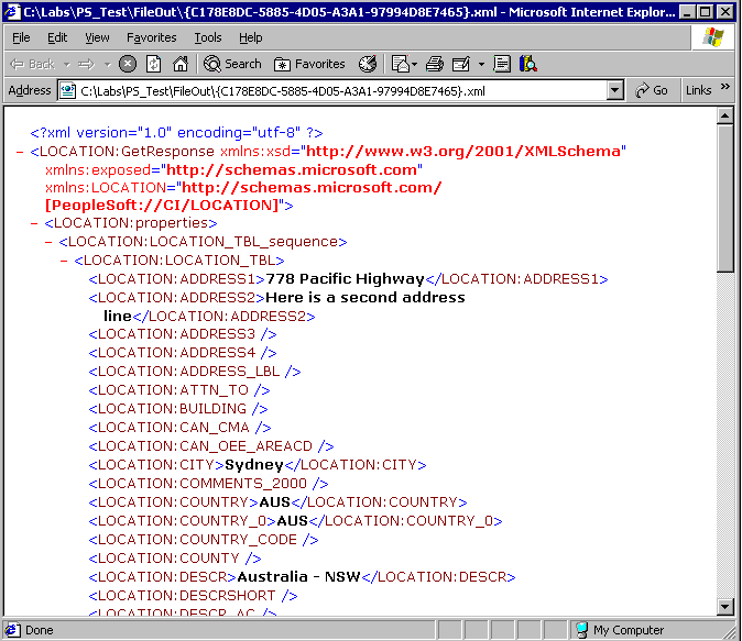 Image that shows contents of the XML file.