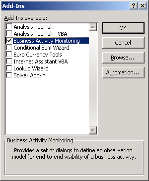 Add-Ins dialog box