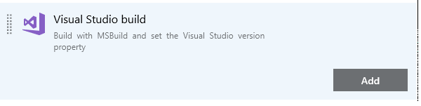 Add a Visual Studio build task to your BizTalk Server project.