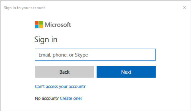 Office 365 Sign in