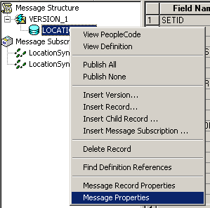 Image that shows where to select Message Properties.