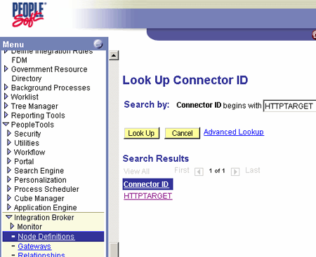 Image that shows the HTTPTARGET link.