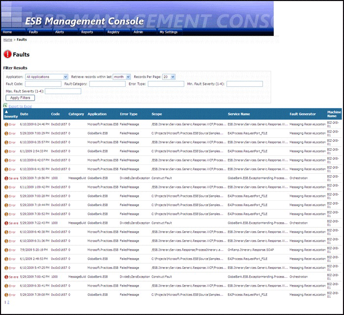 Esb fault sale