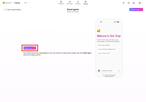 Use live preview.