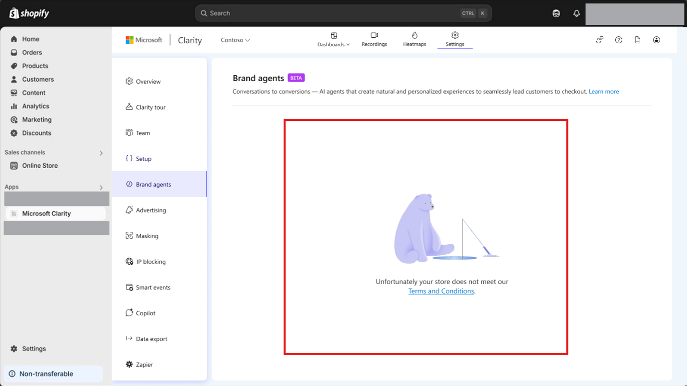 Troubleshoot Brand agents issues in Shopify.