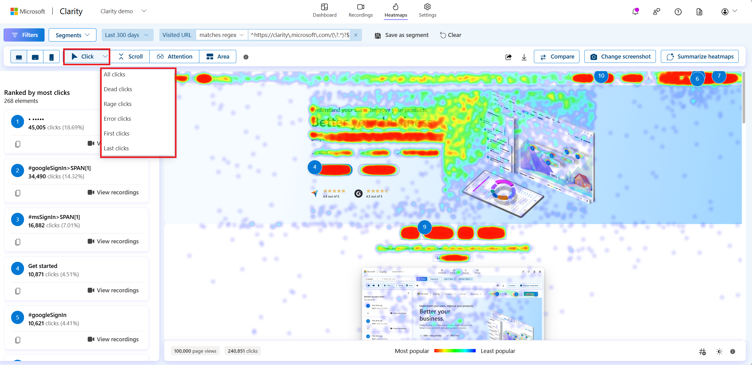 Clarity click maps – what can they do for you? - Understand your customers