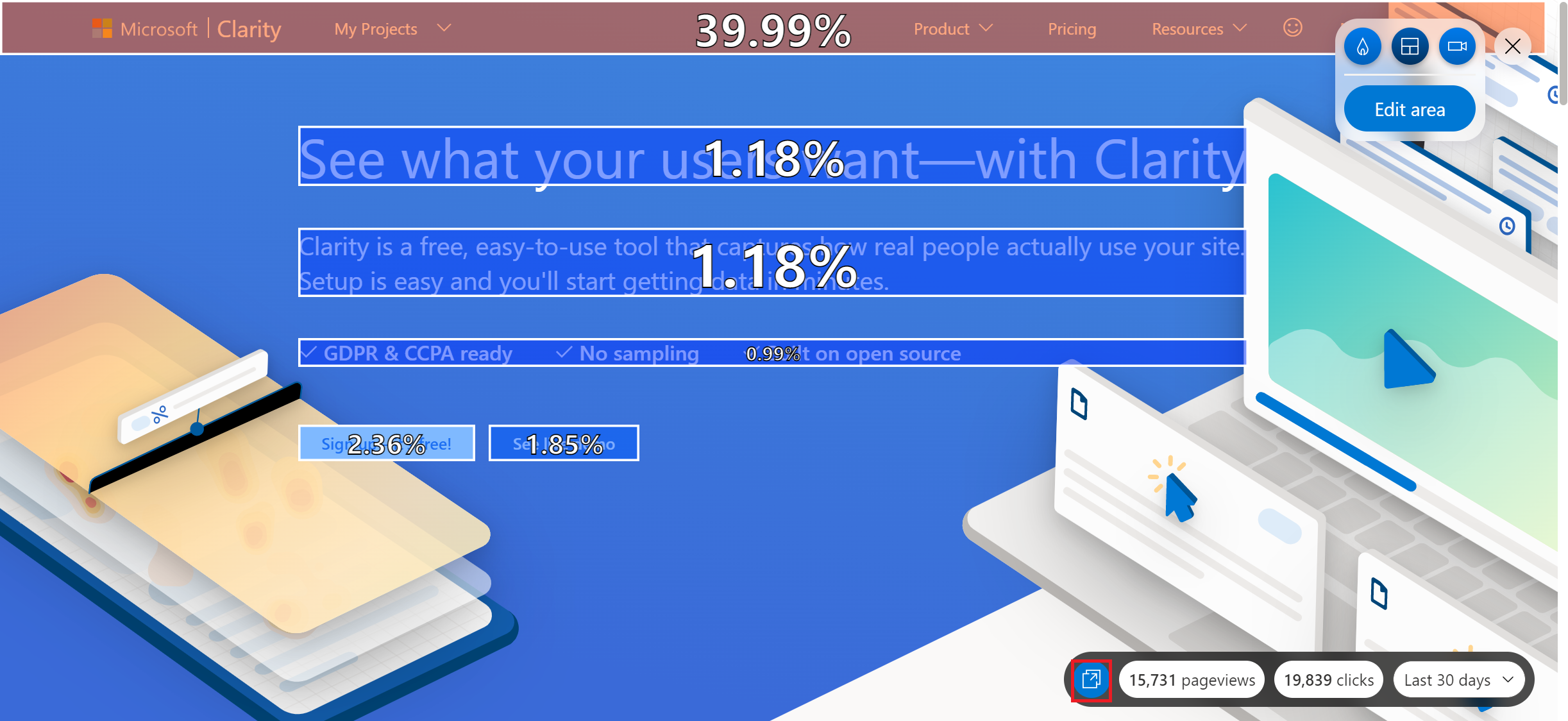 Clarity click maps – what can they do for you? - Understand your customers