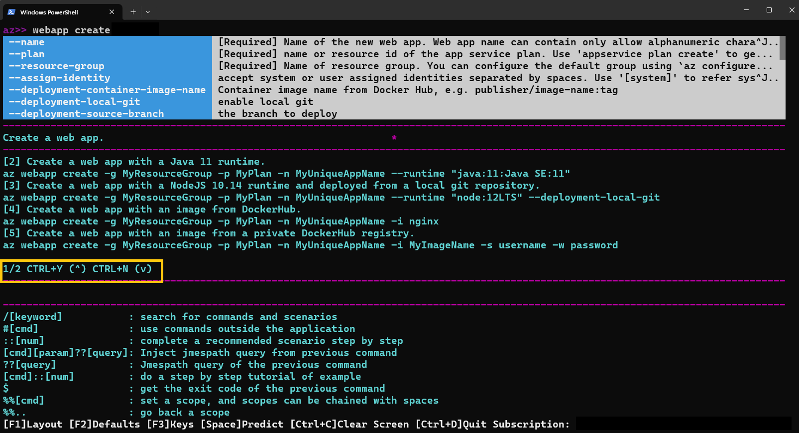 azure-cli-interactive-mode-microsoft-learn