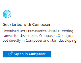 Open bot in Composer