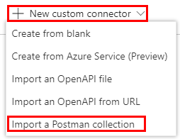 Import a Postman collection.