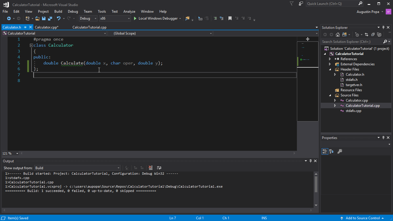 Cpp output. Отладчик Visual Studio. Калькулятор в Visual Studio. Cpp. Локальный отладчик Windows.