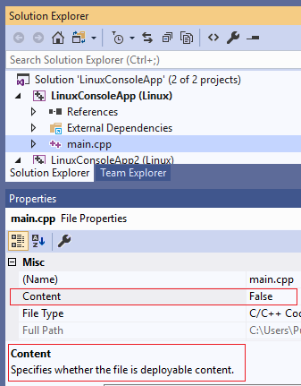 Deploy, run, and debug your Linux MSBuild C++ project in Visual Studio |  Microsoft Learn