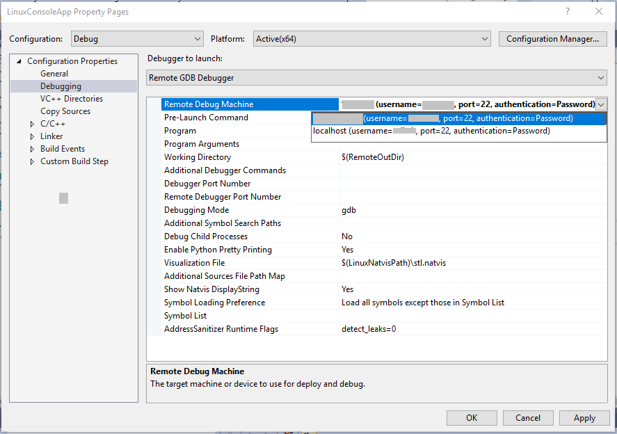 Deploy, run, and debug your Linux MSBuild C++ project in Visual Studio |  Microsoft Learn