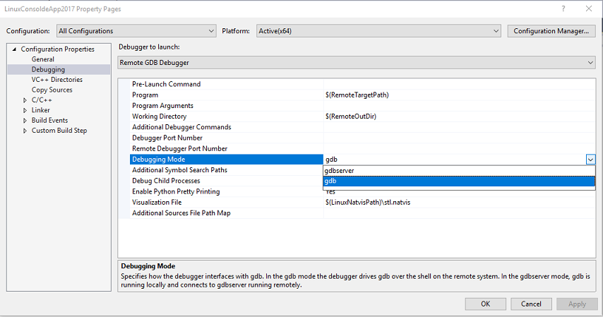 Deploy, run, and debug your Linux MSBuild C++ project in Visual Studio |  Microsoft Learn