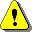 Important or exclamation point icon, consisting of a yellow triangle with a black exclamation point in it.