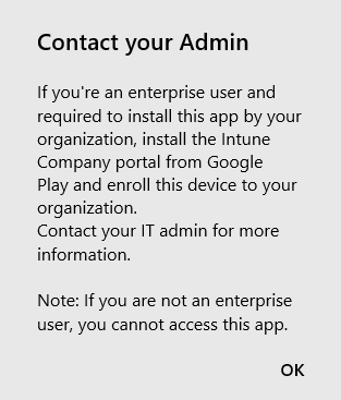 Screenshot of personal profile end of support popup.