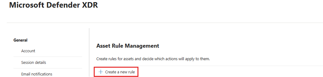 Screenshot that shows how to add a new rule.