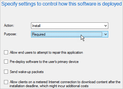 Configure deployment settings