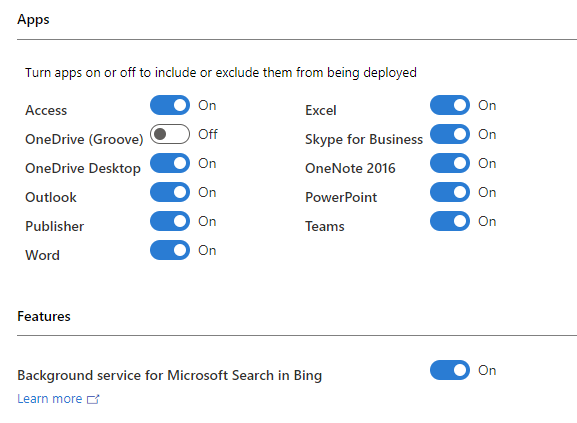 Microsoft Search in Bing and Microsoft 365 Apps for enterprise - Deploy  Office | Microsoft Learn