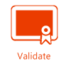 Icon for the Validate phase.