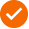 Orange circle with white check mark