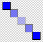 Rectangles drawn with different opacity values Rectangles drawn with different opacity values