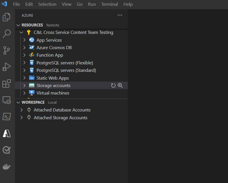 A screenshot of Visual Studio Code showing the extension resources view.