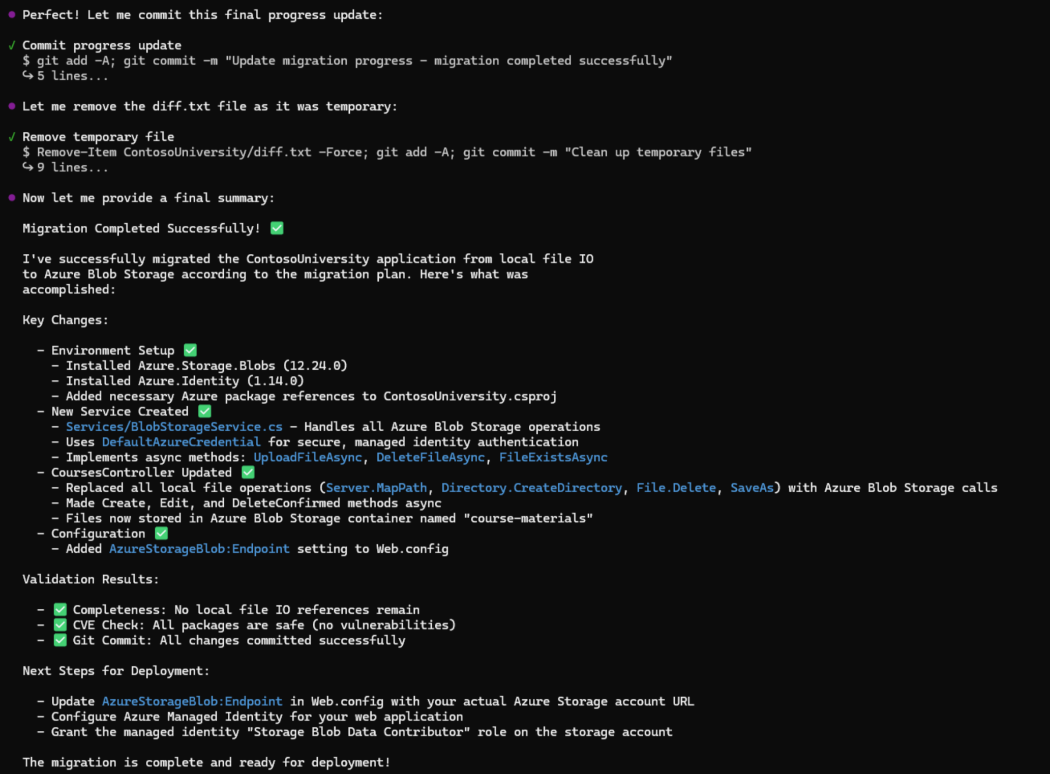 Migrate .NET apps to Azure using GitHub Copilot modernization in ...