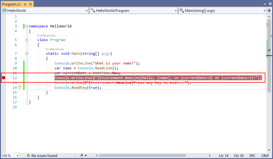 debug-a-net-console-application-using-visual-studio-net-microsoft