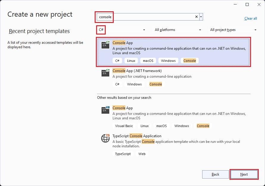 Create a .NET console application using Visual Studio - .NET | Microsoft  Learn