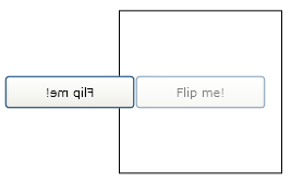 A button flipped horizontally about (0,0)