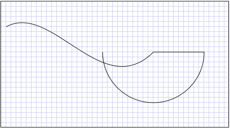 A PathGeometry with an arc.
