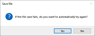 A simple message box for WPF that prompts the user with a yes or no question.