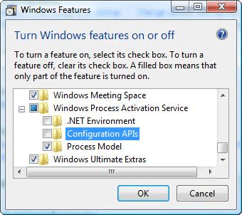 Turn Features On or Off Dialog