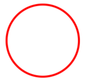 Unfilled circle.