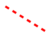Screenshot of a dashed red line.