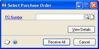 screenshot Select Purchase Order Items