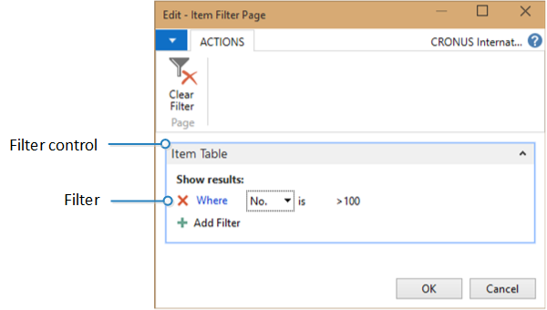 Creating Filter Pages for Filtering Tables - Dynamics NAV | Microsoft Learn