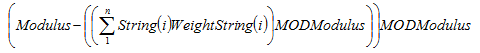 NAV_STRCHECKSUM_Formula STRCHECKSUM formula