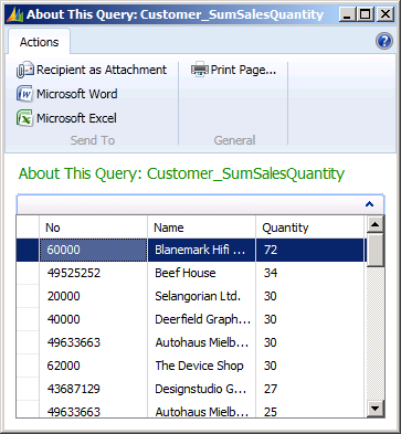 Filtering From Query Designer and C/AL Code - Dynamics NAV | Microsoft Learn