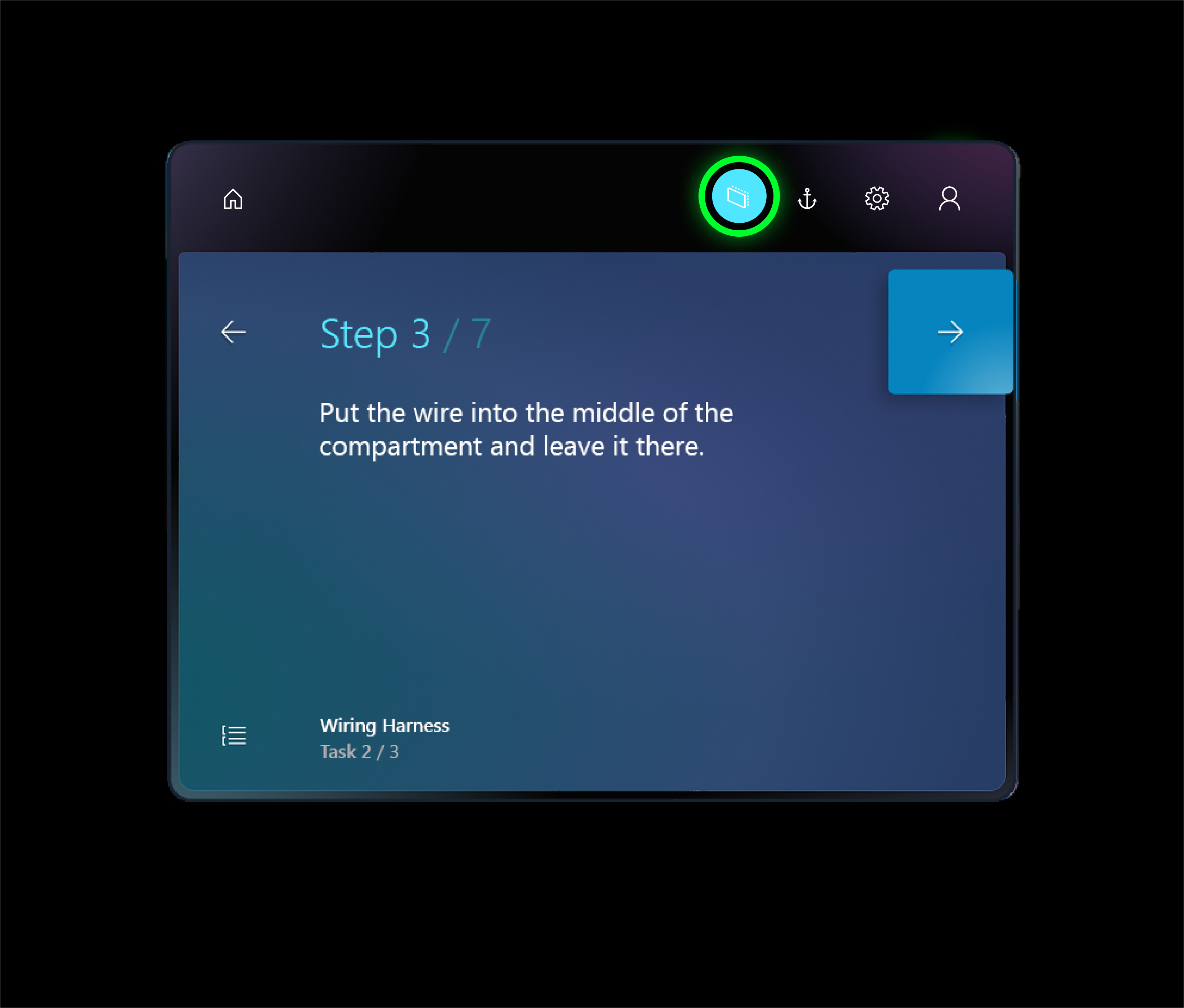 Step card example