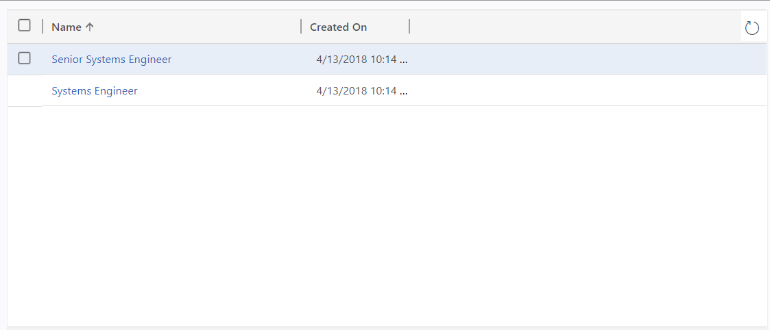 Sample Data for Standard Title entity .