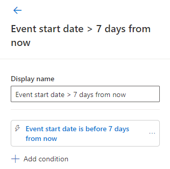 event start date