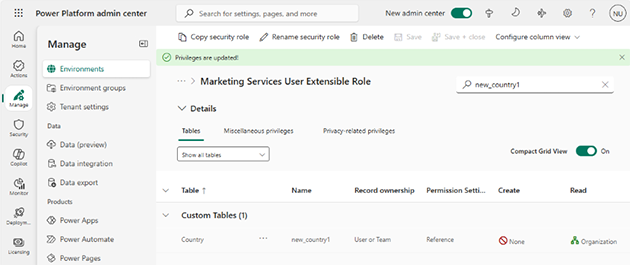 Set up value filtering.